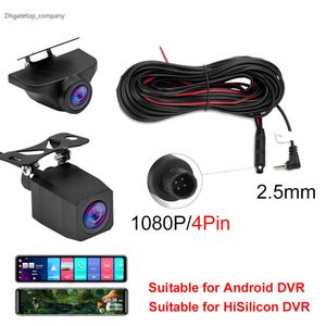 Nouveau 4Pin voiture vue arrière caméra 2.5mm Jack caméra arrière pour Android DVR voiture miroir tableau de bord caméra noir 1080P AHD caméra de recul