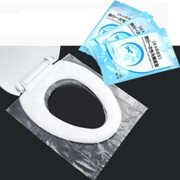 Nieuwe 5/10 Stuks Wegwerp Toiletbril Mat Zakelijk Reizen Draagbare 100% Waterdichte Toilet Cover Onafhankelijke Verpakking Beschermende Pad