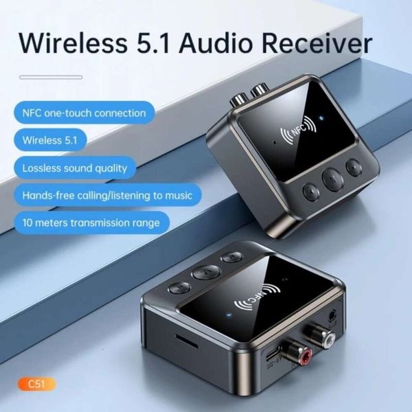 Nouveau 5.1NFC musique TF carte lecteur MP3 3.5AUX voiture Bluetooth récepteur RCA