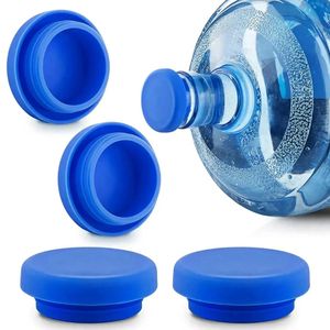 Nueva jarra de agua de 5 galones, tapa para vasos, tapa de silicona resistente a derrames, tapa de repuesto reutilizable para botellas de 55mm, venta al por mayor
