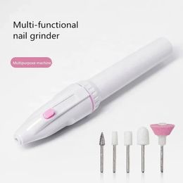 NIEUW 5 IN 1 PROFESISERENDE MINI ELEKTRISCHE NAIL BORT KIT MANICURE PEDICURE KLEINEN Polijst nail art Sanding Bestand Pengereedschap Machine voor professionele nail art tools