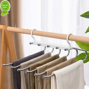 Nieuwe 5 In1 Ruimte Besparen Broek Hanger Opvouwbare Handdoek Stropdas Haak Multifunctionele Kleding Broek Rek Garderobe Kast Organizer Opslag