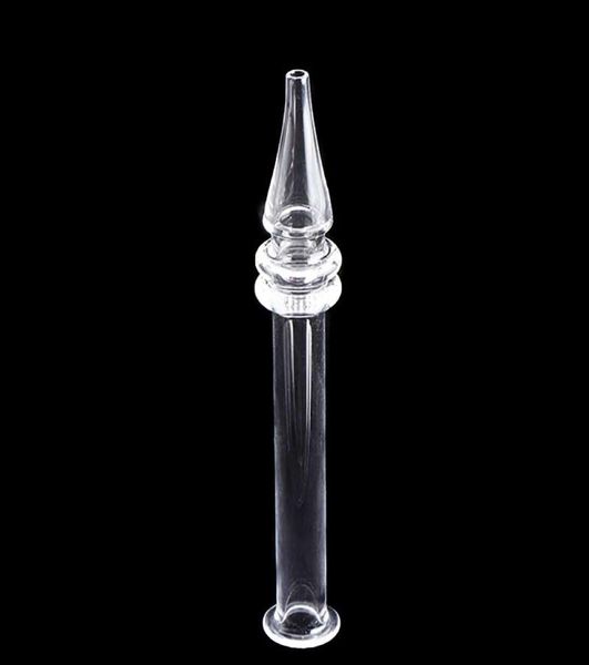 Nuevo 5 pulgadas de cuarzo Dab Pease de paja portátil Dab Heat Fast Mini NC Clear Quartz Tips Tubo dab para plataformas de fumar cera1076873