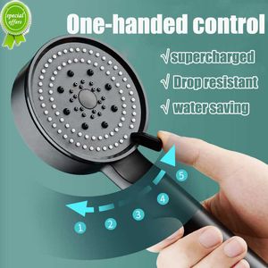 New 5 Modes Shower Head Adjustable High Pressure Water Saving Shower Head Water Massage Shower Head for Bathroom Accessories