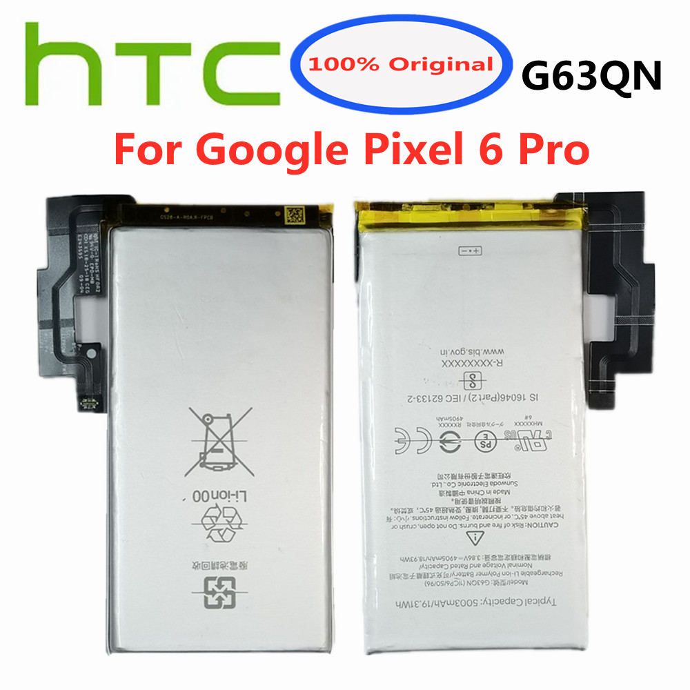  NEU 5003MAH 100% Original G63QN -Akku für HTC Google Pixel 6 Pro Pixel 6pro Smart Mobiltelefon Ersatz Batterien Batterie Batterie