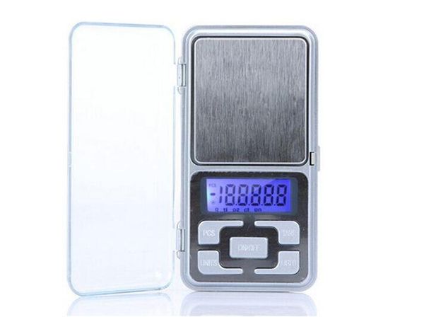 Nueva 500g / 0.1g Mini balanza electrónica digital de bolsillo Función de conteo de balanzas para joyas LCD azul g / tl / oz / ct