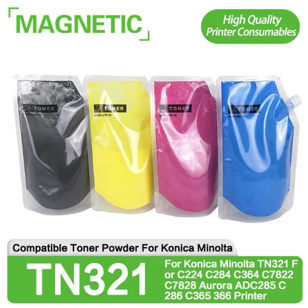 Nouvelle poudre de toner de recharge 500g pour Konica Minolta TN321 pour C224 C284 C364 C7822 C7828 Aurora ADC285 C286 C365 366 Imprimante