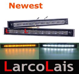Nouveau 5050 SMD 2x9 LEDs feu diurne blanc DRL clignotant étanche Lamp2481575