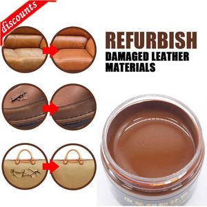 Nouveau 50g cuir finition peintures liquide remise à neuf réparation outil crème coloration pour sac à chaussures canapé siège de voiture rayure dessin colorant Auto Care