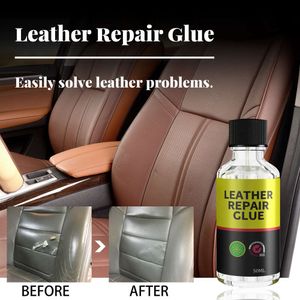 Nieuwe 50 Ml/30 Ml Auto Leer Reparatie Lijm Sofa Krassen Sterke Lijm Snel Reparatie Tools Voor Tassen schoenen Auto Leer Onderhoud