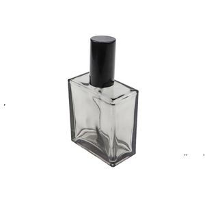 Nieuwe 50 ml platte vierkante glazen parfumflesjes spuitfles cosmetische lege flessen groothandel EWA6248