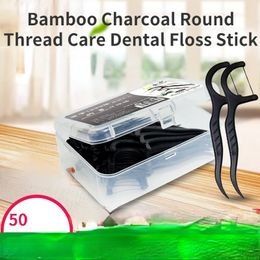 Nieuwe 50 -stcs Dental Floss Flosser plukt tandenstokers tanden stick stick stand reiniging interdentale borstel tandheelkundige floss pick orale hygiëne zorg voor tandheelkundig