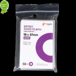 Nieuwe 50 stcs/set Korea Card Mouwen Clear Aid Free 3 inch fotokard Holografische protectorfilmalbum Binder Binder