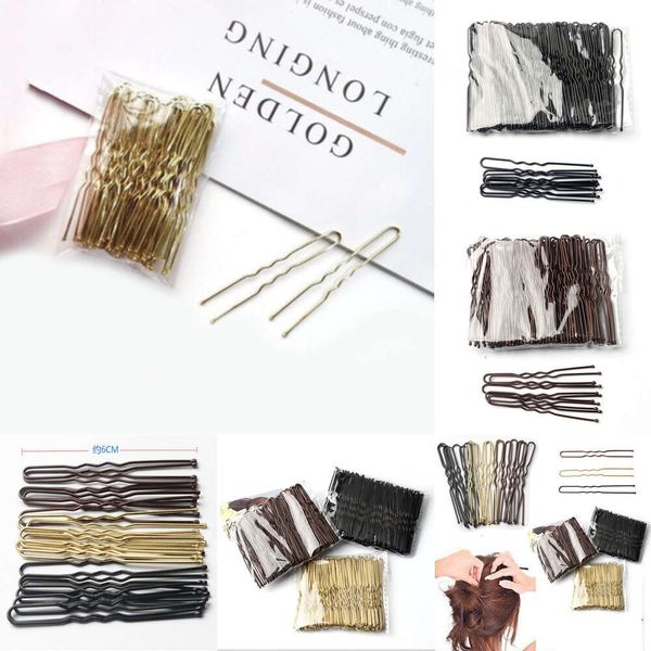 Nuevo 50pcs Women Women 6cm en forma de U bobby Pin Bobby Barrette Salon Grep Clip Batterans Accesorios para el cabello de metal negro para Bun