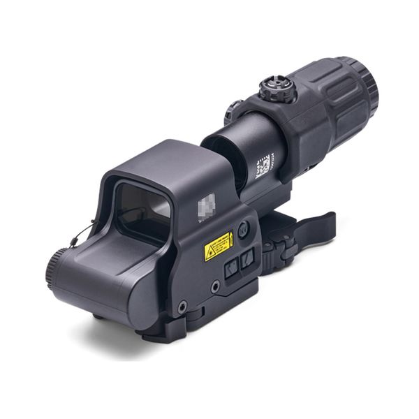 Lunette de visée tactique HHS III 558 à points rouges et verts holographiques avec loupe G33 Combo fusil de chasse viseur T-dot et commutateur optique 3x G33 sur support latéral STS détachable rapide