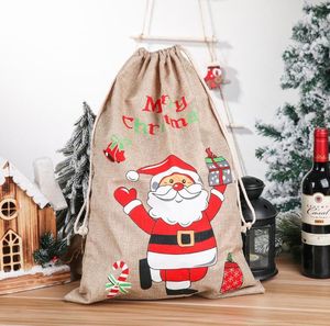 Nouveau 59 * 38cm Sac-cadeau de Noël avec sac de Santa Claus Coton Protection de l'environnement Bouffret de protection de la bouche Sac de Noël Sac de Noël Grossiste