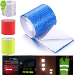 Nieuwe 5 cm*100 cm auto sticker reflecterende tape veiligheid waarschuwing auto decoratie sticker reflector bescherming tape strip film auto motorfiets