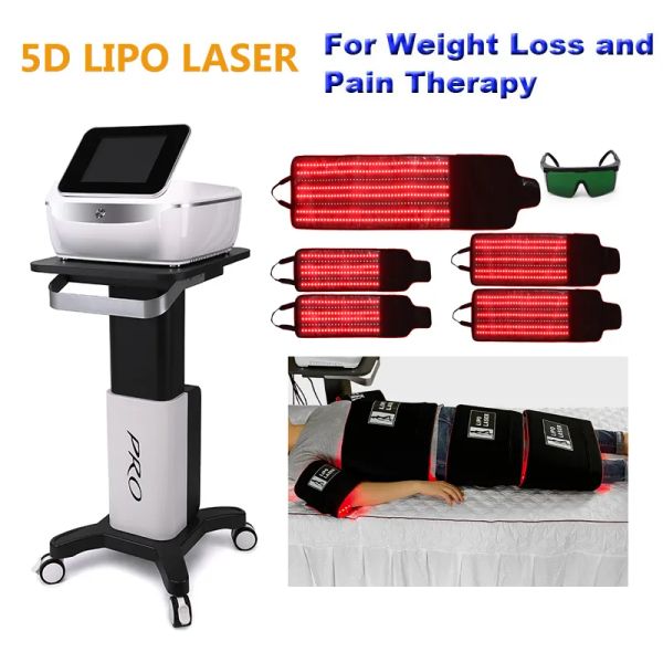 Machine amincissante au laser Lipo 5D, perte de graisse, forme du corps, double longueur d'onde 650nm 940nm, réduction de la Cellulite, équipement de thérapie de la douleur Sa
