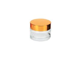 NIEUWE 5G / 5ML 10G / 10ML Make-up Cosmetische Opslag Container Jar Face Cream Lip Balm Frosted Glasfles pot met deksel met binnen