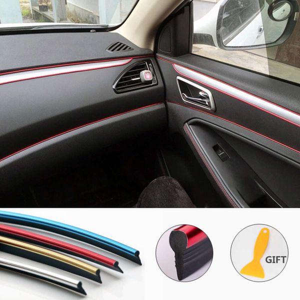 Nouveau 5M style de voiture moulage bandes de décoration intérieure garniture tableau de bord bord de porte universel pour toutes les voitures accessoires automobiles style de voiture