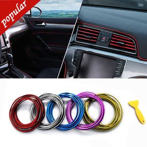 Nouveau 5M universel voiture moulage décoration bandes flexibles intérieur Auto moulures bâche de voiture garniture tableau de bord porte voiture-style