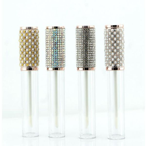 Nouveau paquet cosmétique de tube vide de tube de Lip Glaze de patch de diamant de 5 ml en stock