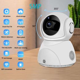 Nieuwe 5MP Mini Wifi IP Camera 3MP Auto Tracking Nachtzicht Twee Weg Audio Bewegingsdetectie Beveiliging Draadloze Camer Babyfoon V380