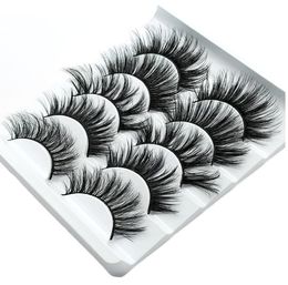 Nieuwe 5pairs faux 3D mink wimpers valse wimpers natuurlijke dikke lang oog wimpers wimpersextensie pieker make -up schoonheidstools6961906