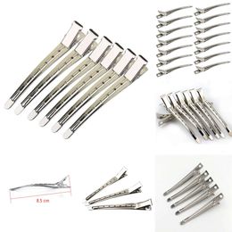 Nuevo 5pcs Barrettes Caballeros de cabello de acero inoxidable Clips Clamp Salon Peedpins Accesorios para el cabello de bricolaje