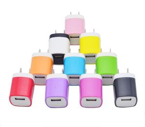 NIEUWE 5V 1A Single Port Wall Charger EU US Plug Universal Travel Adapter voor Samsung S10 Note10 S7 S8 iPhone 11 12 PRO XS MAX 8P