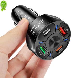 NOUVEAU 5V 3.1A 12V QC3.0 PD 20W Charger de voiture Double adaptateur allume à charge rapide Socke Socke Double USB Type-C Outlet Charger