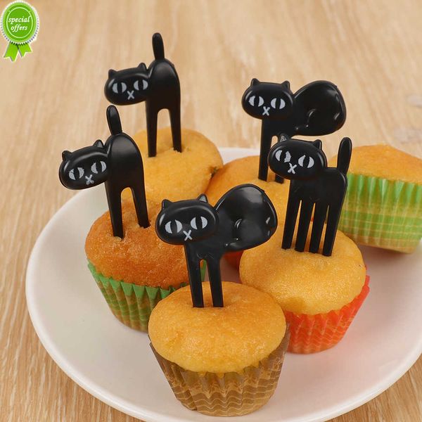 Nouveau 6/10 pièces fourchettes à fruits pour enfants Bento légumes vaisselle mignon Mini enfant en bas âge cure-dents Snack gâteau Dessert nourriture cure-dents fête décor