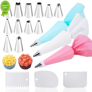 NIEUW 6/14/26/29 PCS SET SET CRAME NOZES PASSCHAPPACTRY ACCESSOIRES VOOR CAKE Decoreren Pastry Bag Keuken Bakkerij Zonnemaatschappijenapparatuur