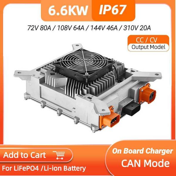 Nouveau chargeur 6.6KW TC Elcon 72V 80A 96V 64A 144V 46A 312V 20A 440V batterie au Lithium LifePO4 sur voiture EV Bus TC charge embarquée