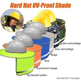 Nieuwe 6 kleuren Hard Hat Helm Neck Gordijn Polyester Sun Protection Outdoor Reflecterende Visor UV-Proof Shade Protects1