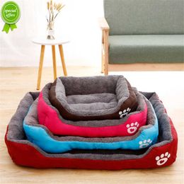 Nueva cama grande para perros y gatos en 6 colores, casa cálida y acogedora para perros, nido de lana suave, cestas para perros, perrera impermeable, cama para perros a prueba de masticar