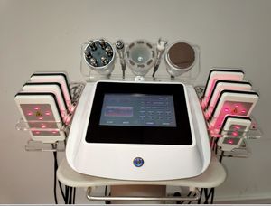 NIEUW 6 in 1 spa Face Lift Laser Lipo Ultrasound Cavitatie Afslanken Machine Body Slanke Cavitatie RF Huid Aanhalen