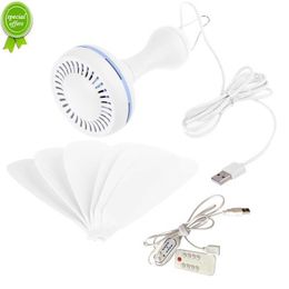 Nouveau 6 feuilles 5V USB ventilateur de plafond refroidisseur d'air USB alimenté suspendus tente cintre ventilateurs pour Camping extérieur dortoir maison lit