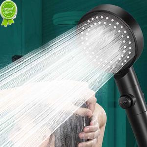 Nouveau pommeau de douche à 6 Modes réglable haute pression économie d'eau douche à une touche arrêt Massage de l'eau pommeau de douche pour accessoires de salle de bain