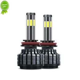 Nuevo faro LED COB H4 de 6 lados 15000LM H7 H11 H8 9005 9006 HB3 HB4 9004 9007 9012 50W 3000K 6000K 8000K luz antiniebla Turbo blanca 12V