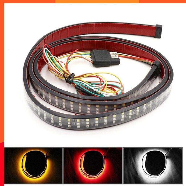 Tira de luces Led para puerta trasera de camión, 60 pulgadas, 432LED, Triple fila, con luces de señal de giro de freno inverso para Jeep, camioneta, SUV, Dodge