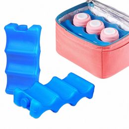 Nieuwe 600 ml gel vriezer ijsblokken herbruikbaar koeler pack tas water injecti picknick lunchbox verse voedselopslag x5ra#