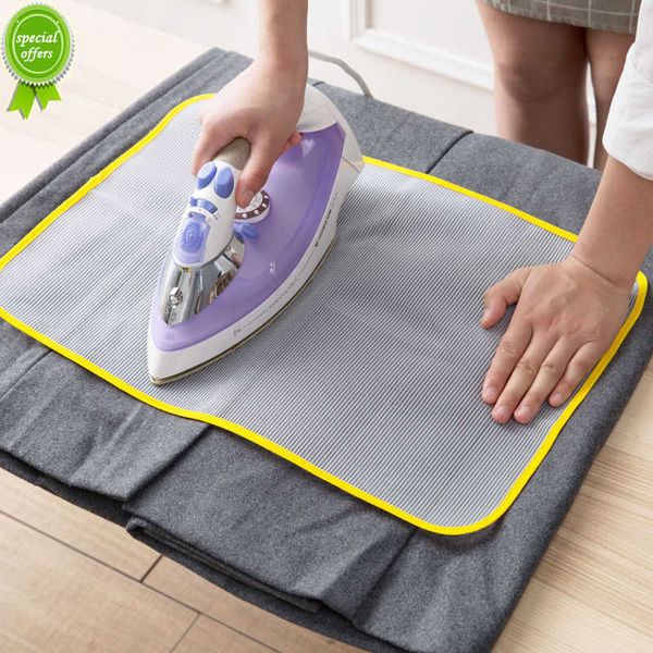 Nueva tabla de planchar de alta temperatura de 60 cm, tela de protección de malla, cubierta cuadrada, aislamiento contra almohadillas de presión, tablas de malla