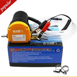 Nueva bomba de aceite de motor automático de 60 W, 12 V/24 V, aceite eléctrico/Extractor de sumidero de fluido diésel, bomba de succión de transferencia de combustible, motor de barco