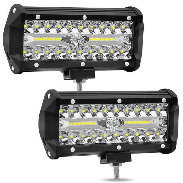 Nouveau 60W voiture LED barre lumineuse de travail pour phare de travail tout-terrain 12V lumière LED intérieure 4x4 LED tracteur phare projecteur pour camion ATV