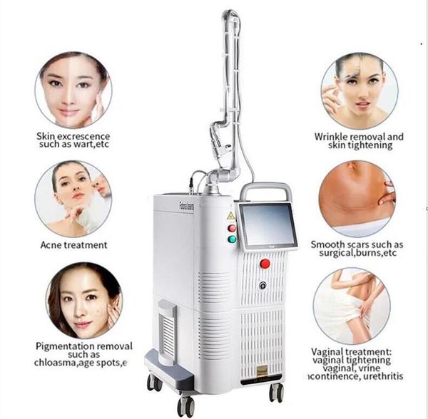 Nouveau 60w RF tube Co2 Medical Fractional Laser acné Cicatrices élimination des rides Lifting de la peau prix de gros rajeunissement de la peau vaginal serrer la machine laser