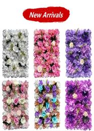 Nouveau 60x40cm Fleurs artificielles DIY DÉCORME DE MARIAGE PANNEUX MURS DE FLEUR SILK ROSE Hortensea décor Party Flowry Flower8041528