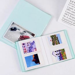 Nouveau 64 Pocket Jelly Series Transparent Mini Photo Album INSERT PP Photo Album de la carte de commerce Book 3 pouces GiftFor Transparent Photo Album