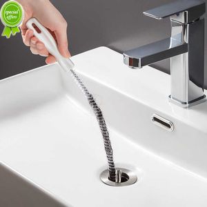 Nieuwe 64Cm Pijp Baggeren Borstel Badkamer Haar Riool Sink Buigbare Reinigingsborstel Badkamer Keuken Accessoires Riool Klomp Cleaner Tool