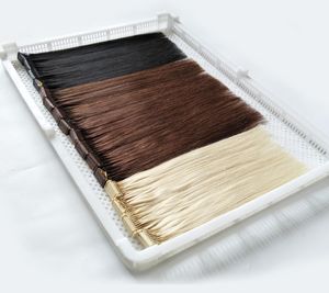 Nieuwe 6d Hair Extensions Micro Ring Bead Loop Extensions van echt haar Eerste generatie producten 200s 100g Cuticula uitgelijnd maagdelijk haar 2441365